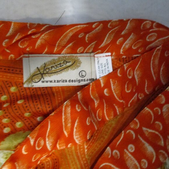 KARIZA ONE SIZE FITS ALL WRAP SKIRT BOHO GYPSY  L LINED - Picture 4 of 4